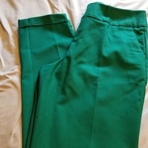 Emerald green ankle pants